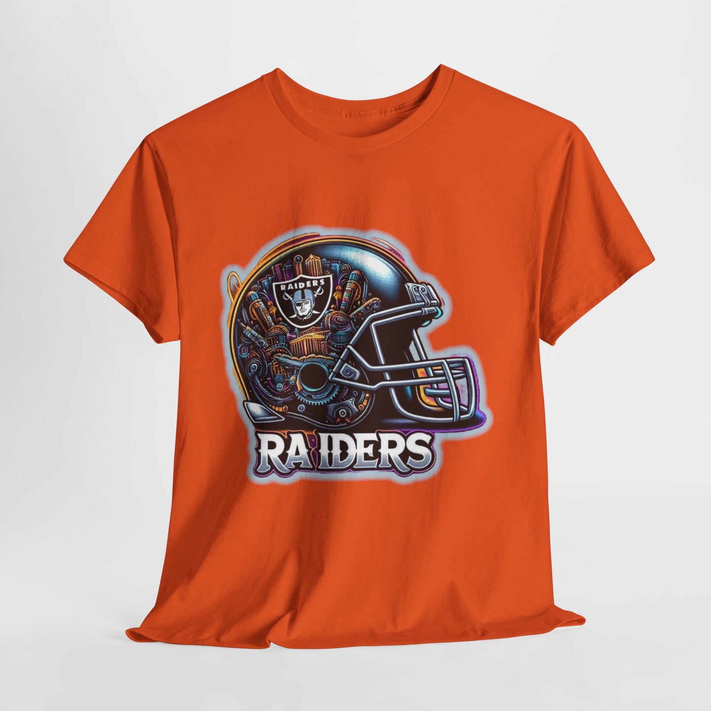 Sports Raiders Football Helmet #2 Unisex Heavy Cotton Tee