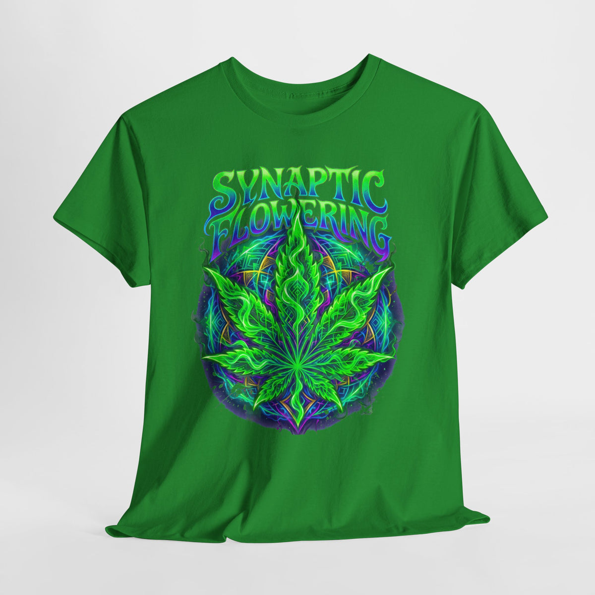 420 Neon Flower #1 Unisex Heavy Cotton Tee