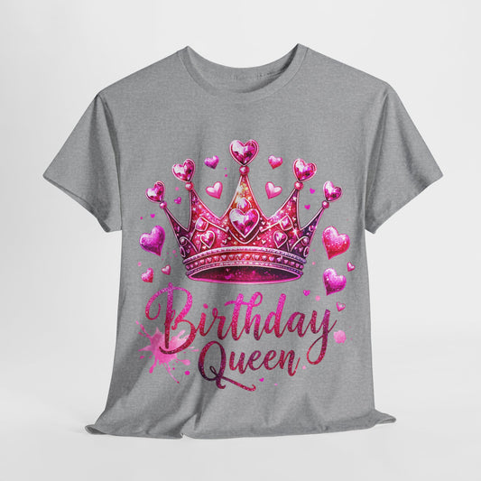 Birthday Queen Pink #10 Heavy Cotton Tee - 312tshirts 2