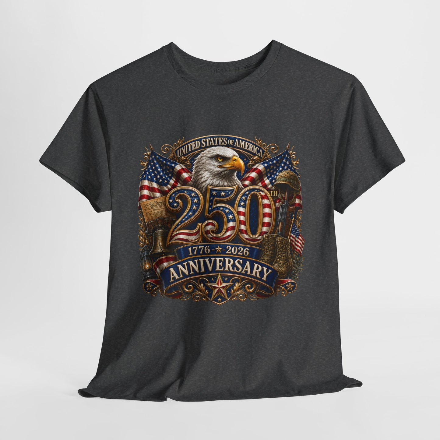 250 Years America #12 Unisex Heavy Cotton Tee