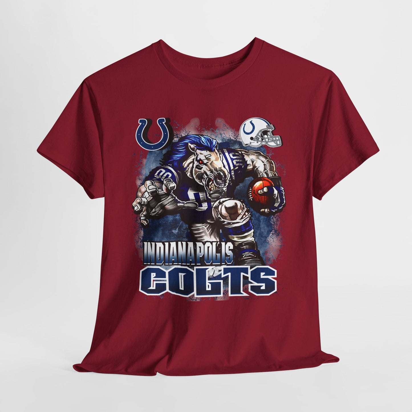 Sports Mascot Indianapolis Colts Unisex Heavy Cotton Tee - 312tshirts 2