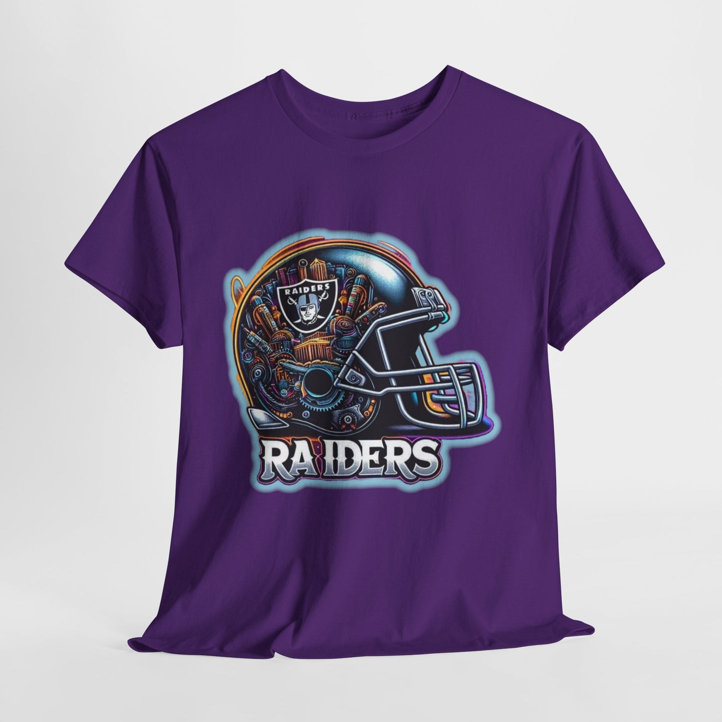 Sports Raiders Football Helmet #2 Unisex Heavy Cotton Tee