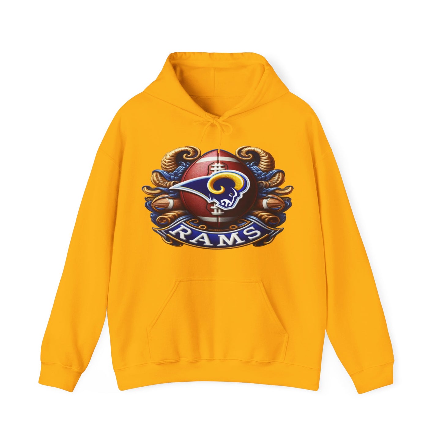 Sports Rams Football Logo #1 Unisex Heavy Sweatshirt Hoodie