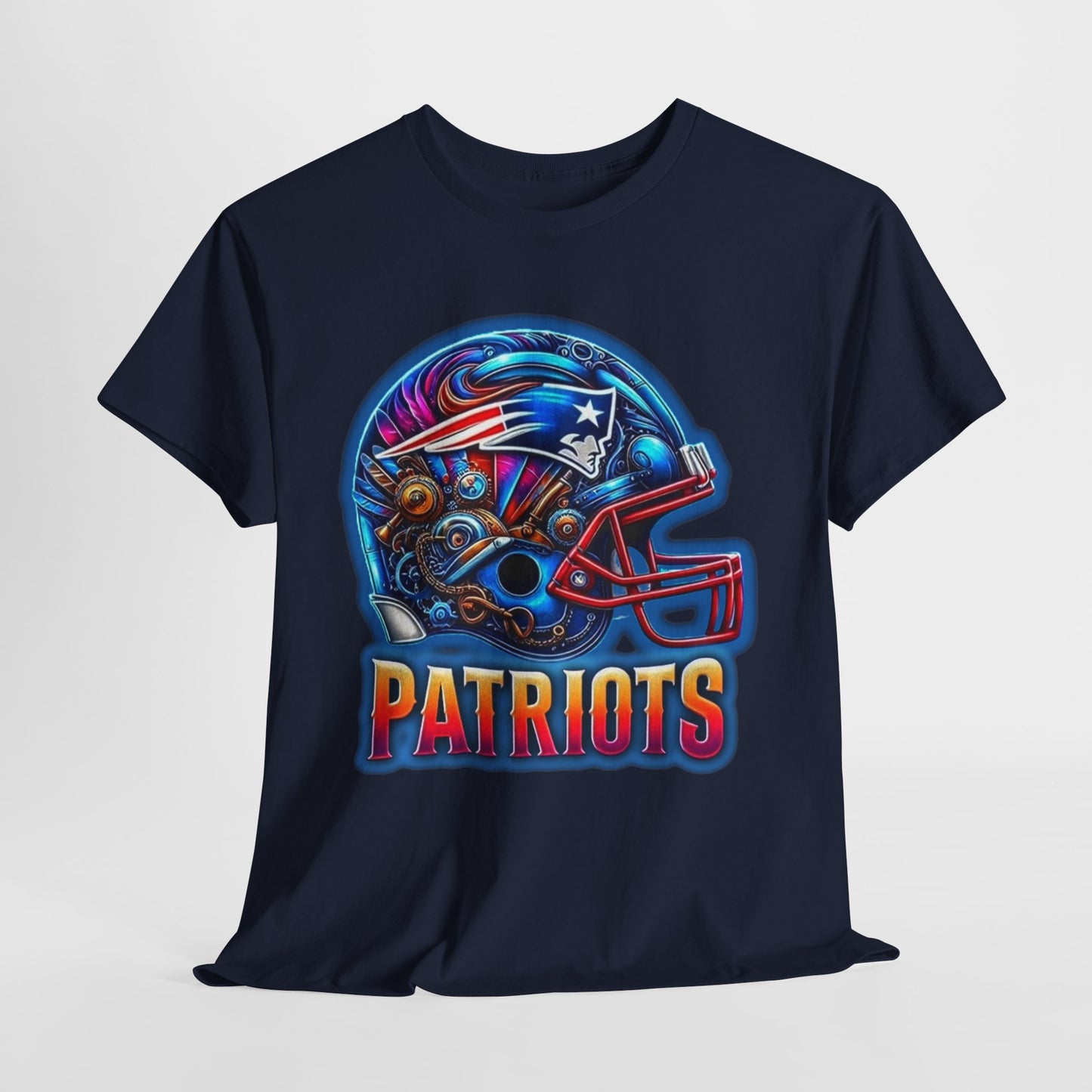 Sports Patriots Football Helmet #2 Unisex Heavy Cotton Tee