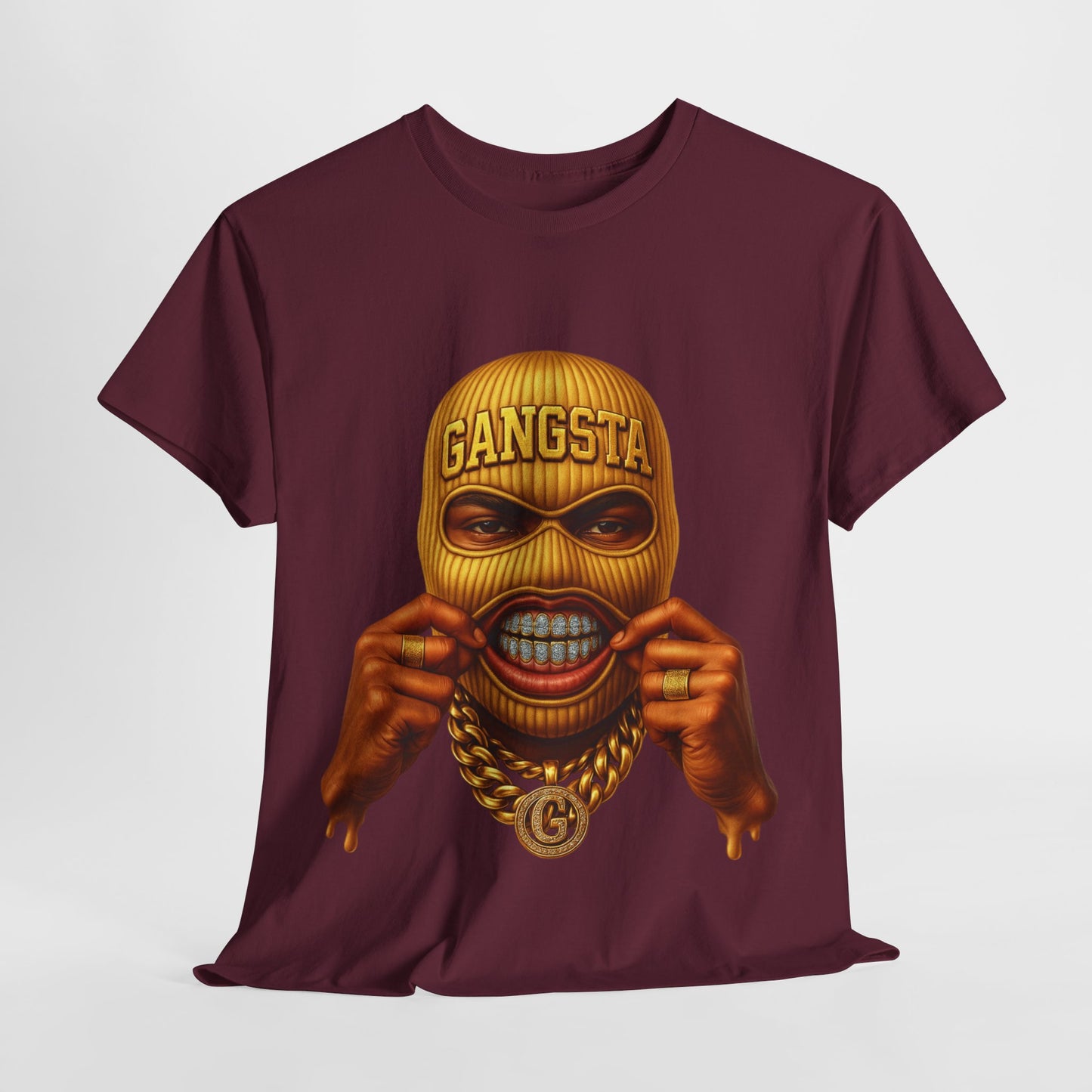 Yellow Ski Mask Unisex Heavy Cotton Tee