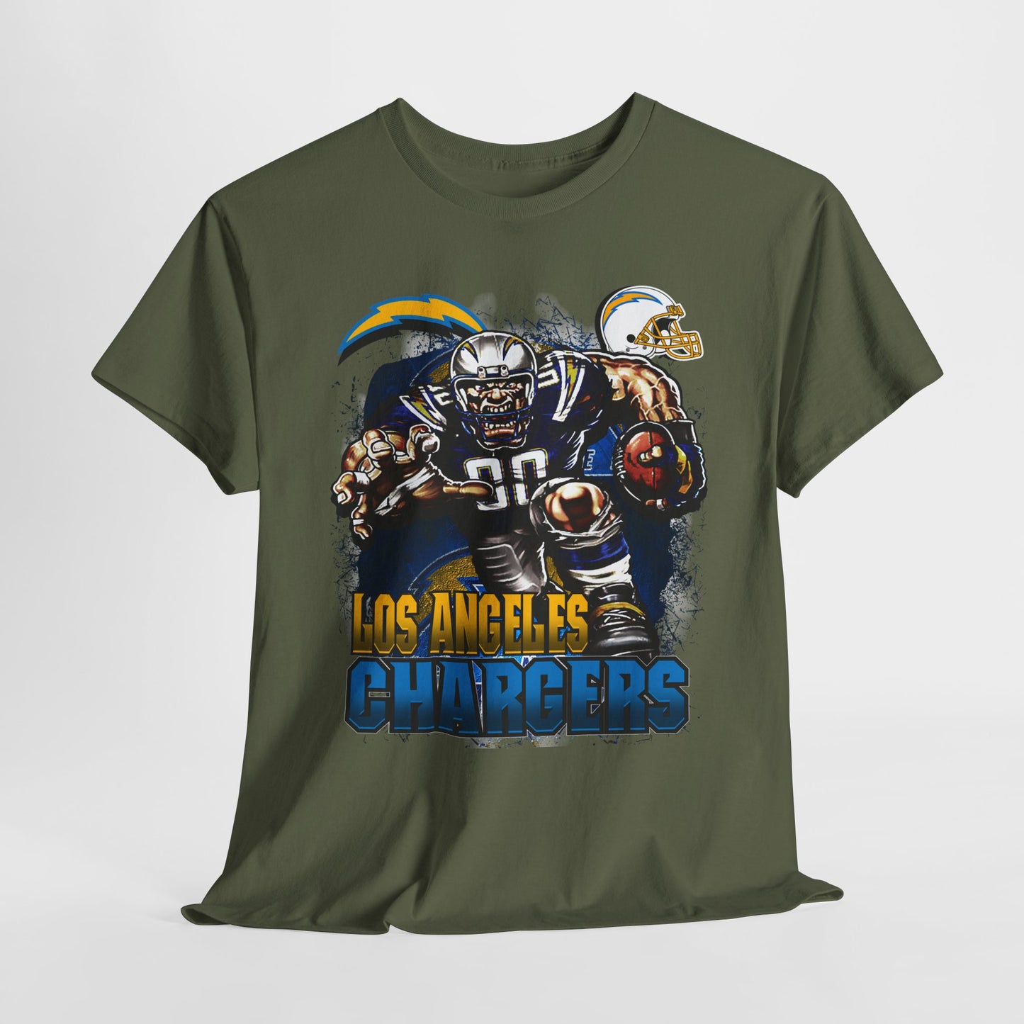 Sports Mascot Los Angeles Chargers Unisex Heavy Cotton Tee - 312tshirts 2