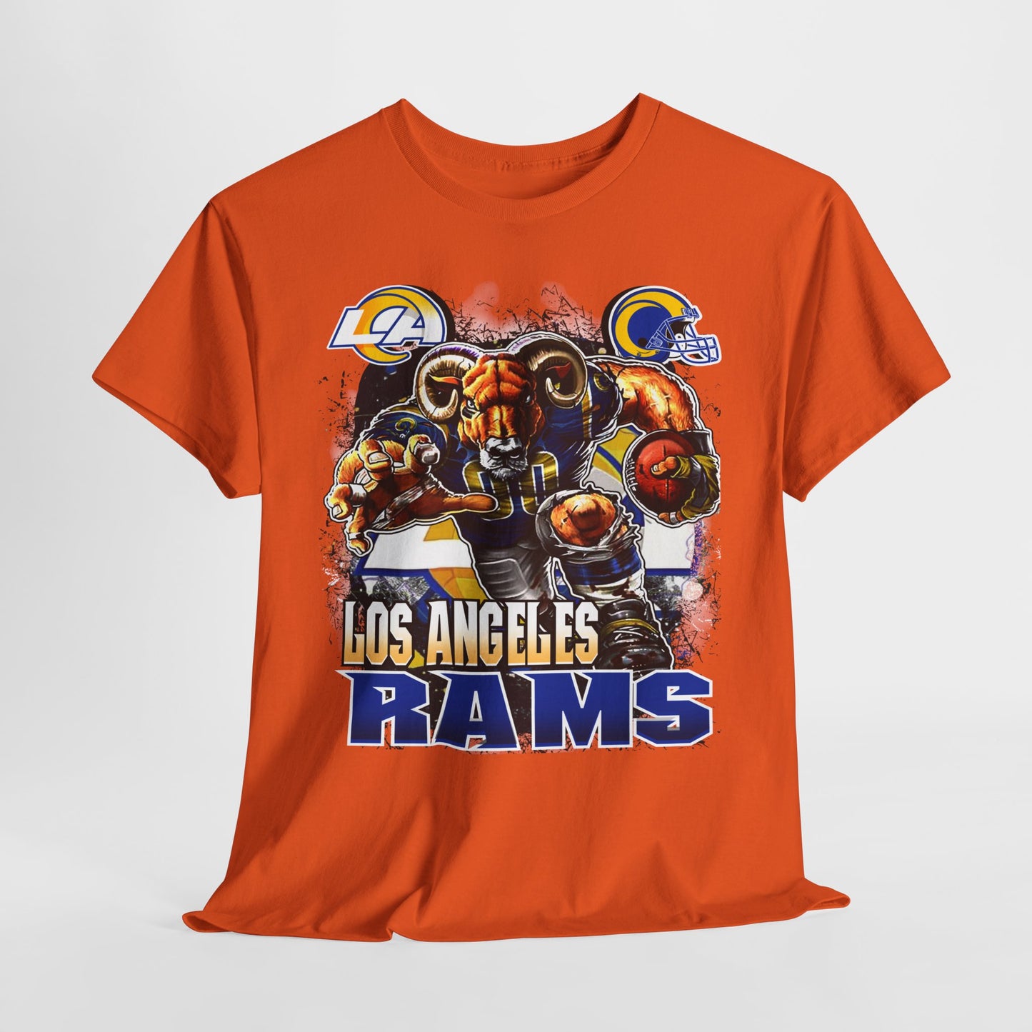 Sports Mascot Los Angeles Rams Unisex Heavy Cotton Tee - 312tshirts 2
