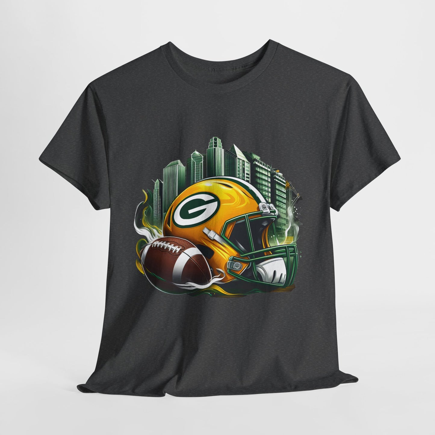 Sports Packers Football Helmet #1 Unisex Heavy Cotton Tee