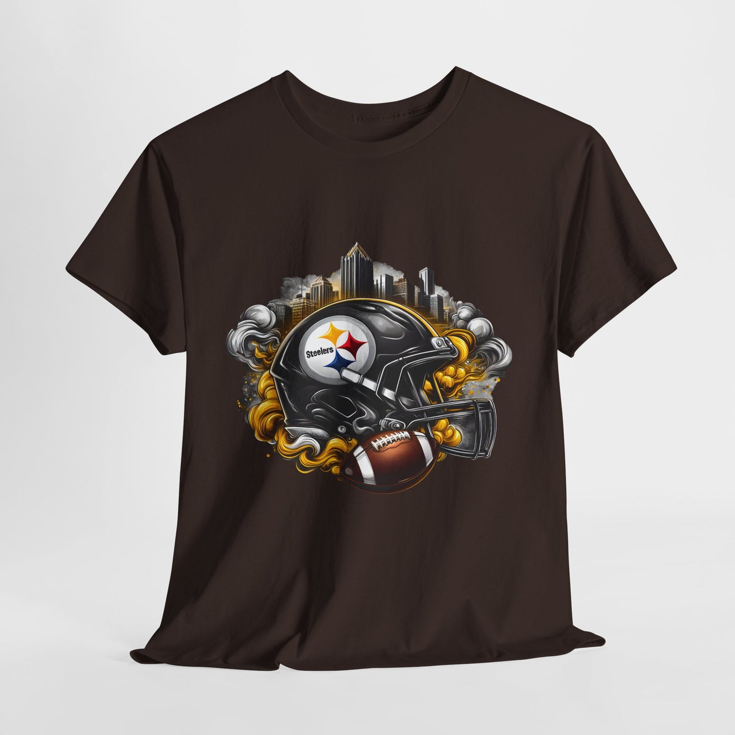 Sports Steelers Football Helmet #1 Unisex Heavy Cotton Tee
