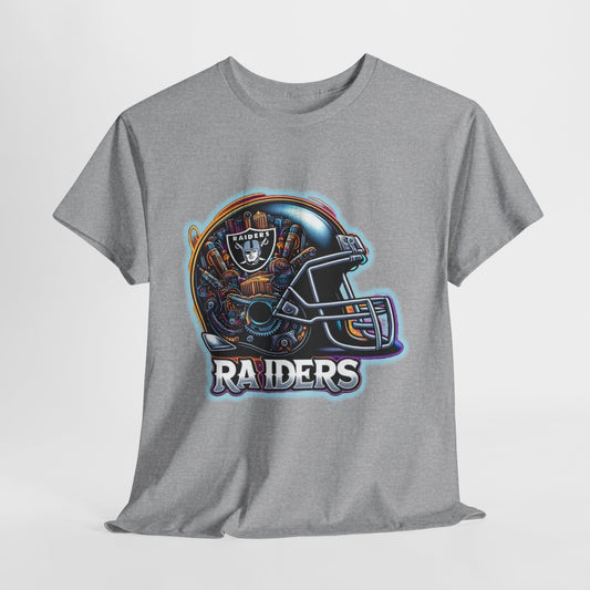 Sports Raiders Football Helmet #2 Unisex Heavy Cotton Tee