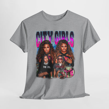 City Girls 1 Hip-Hop Unisex Heavy Cotton Tee - 312tshirts 2