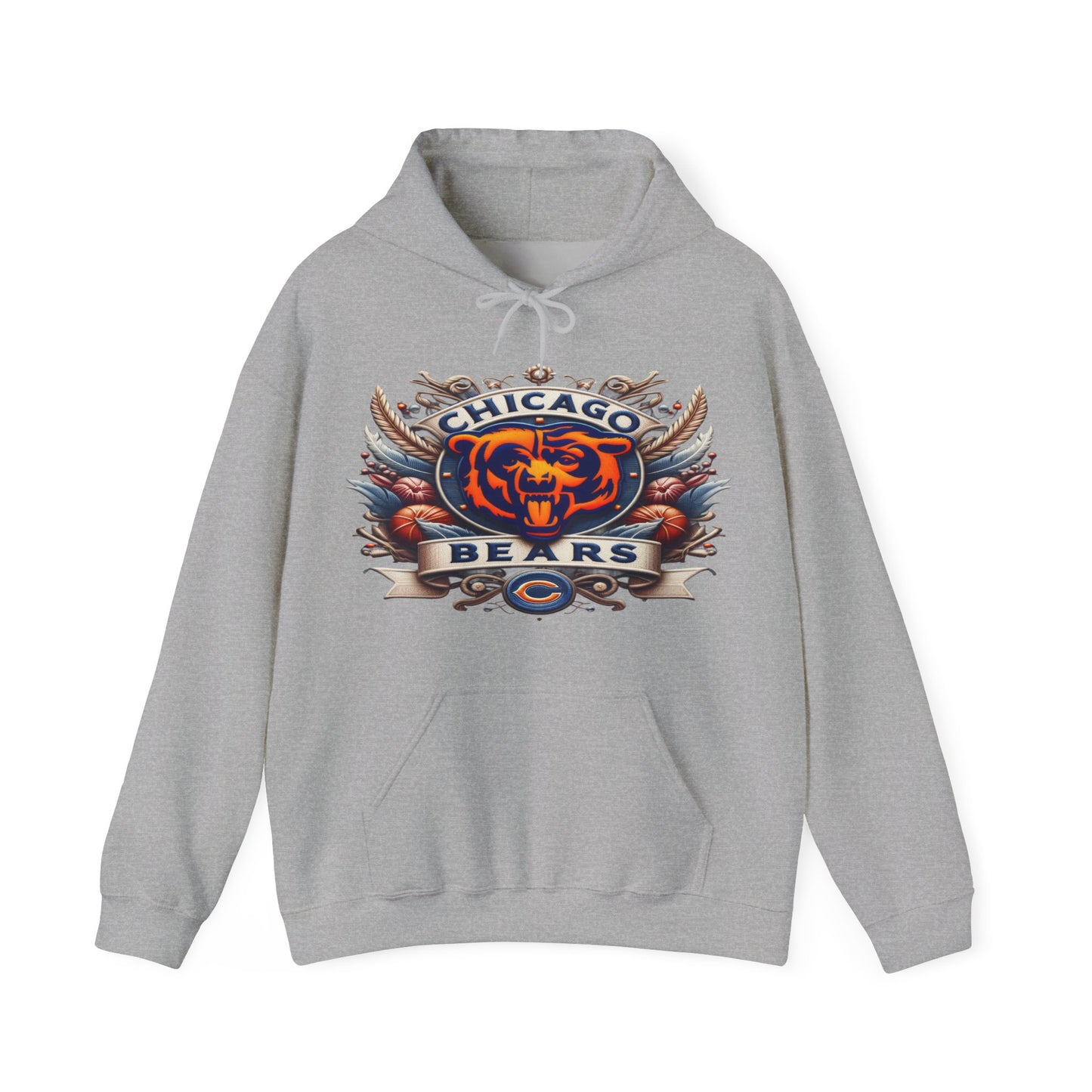 Sports Bears Football Logo #1 Unisex Heavy Sweatshirt Hoodie