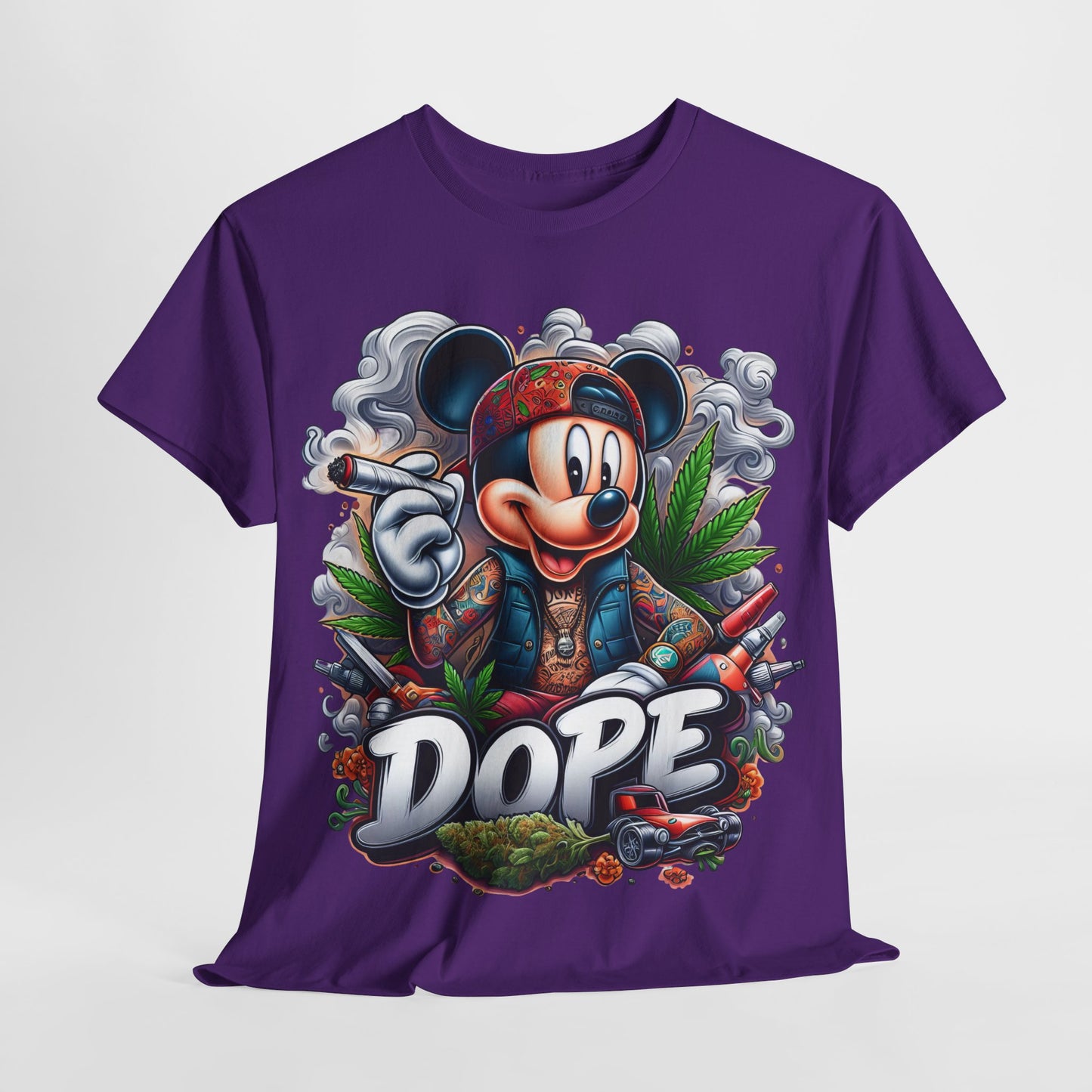 420 Dope Vibes Mouse #6 Unisex Heavy Cotton Tee