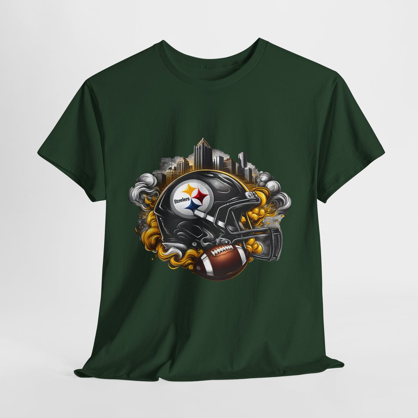 Sports Steelers Football Helmet #1 Unisex Heavy Cotton Tee