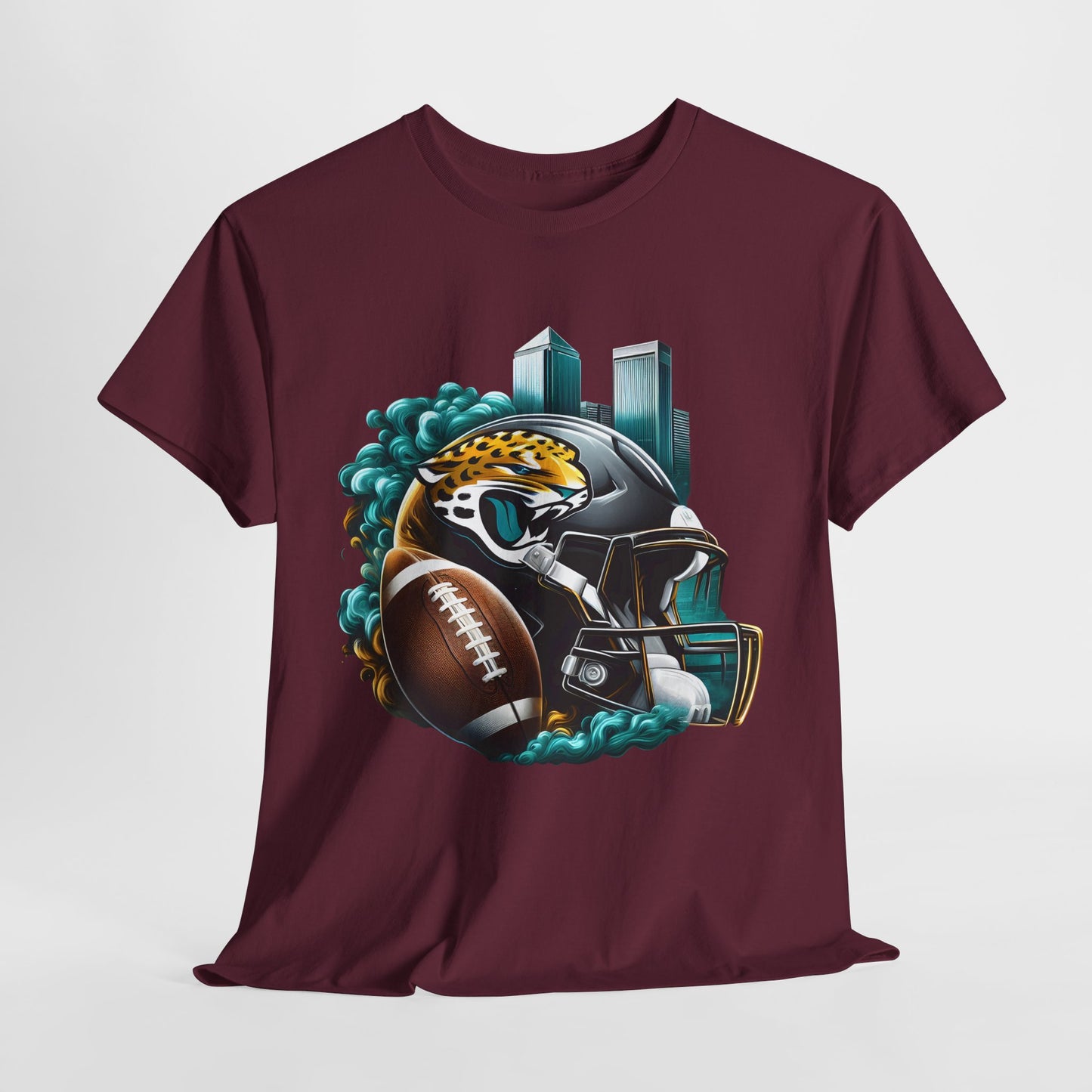 Sports Jaguars Football Helmet #1 Unisex Heavy Cotton Tee