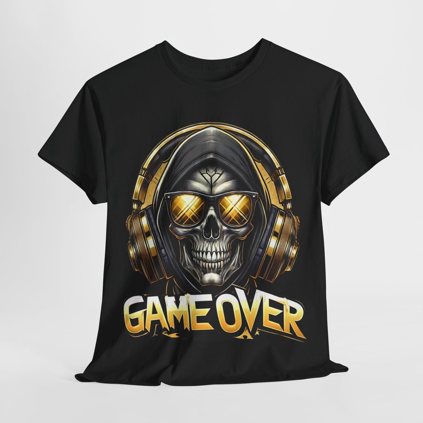 Game Over Skull #1 Unisex Heavy Cotton Tee - 312tshirts 2