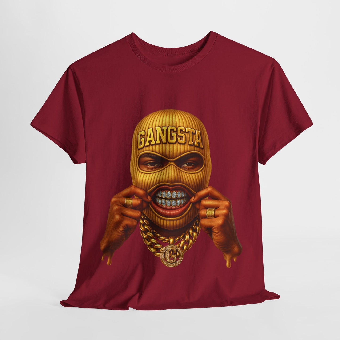 Yellow Ski Mask Unisex Heavy Cotton Tee