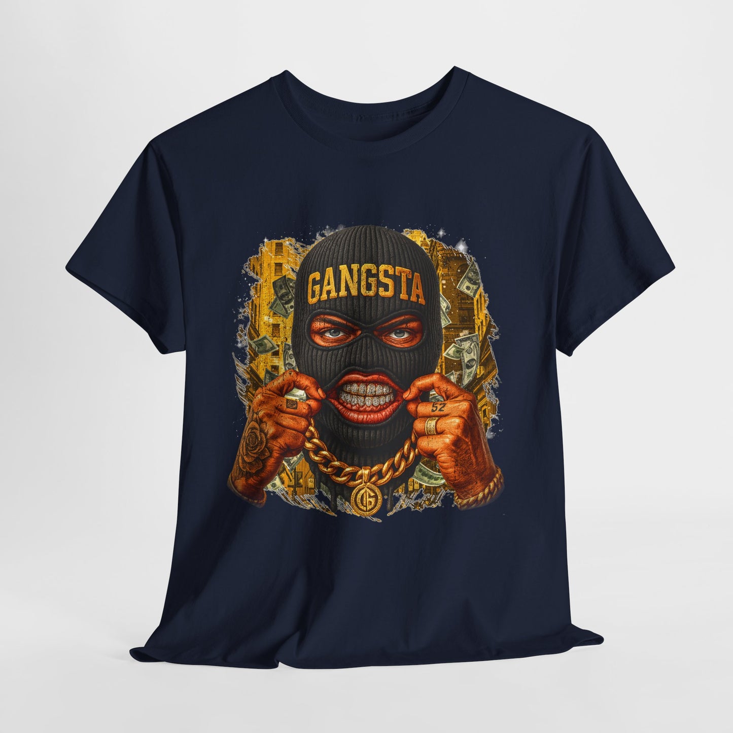 Gangsta Mask #1 Unisex Heavy Cotton Tee - 312tshirts 2