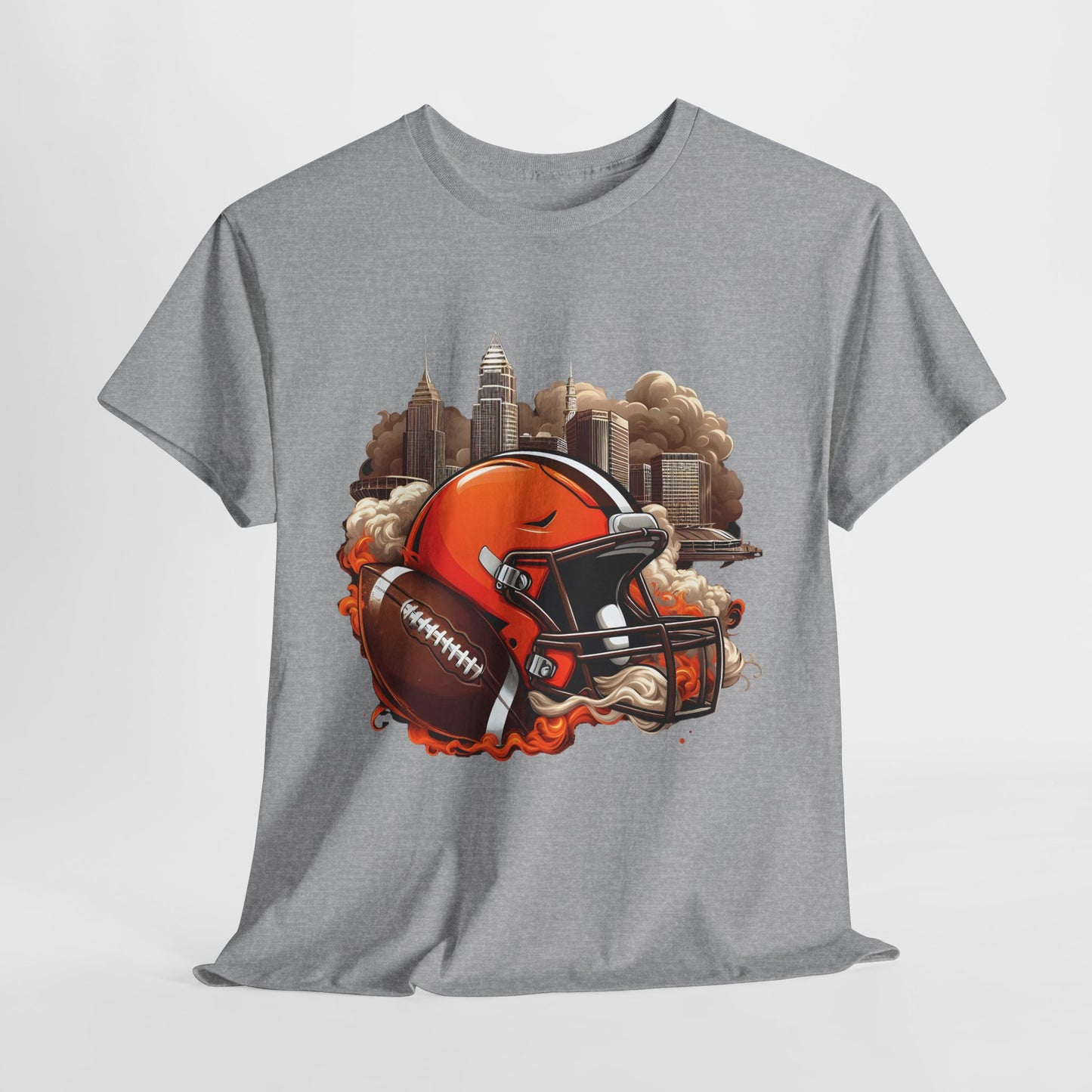 Sports Browns Football Helmet #1 Unisex Heavy Cotton Tee
