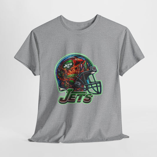 Sports Jets Football Helmet #2 Unisex Heavy Cotton Tee