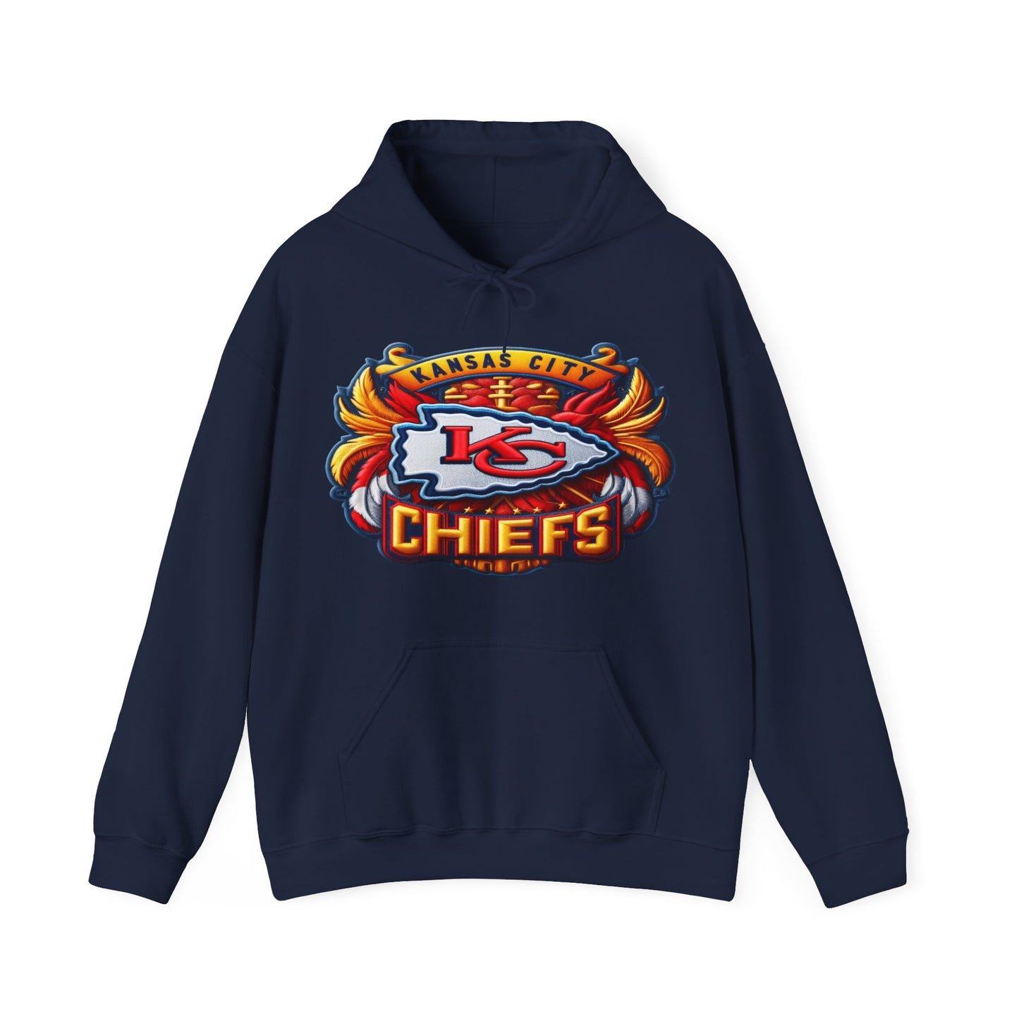 Sports Chiefs Football Logo #1 Unisex Heavy Sweatshirt Hoodie