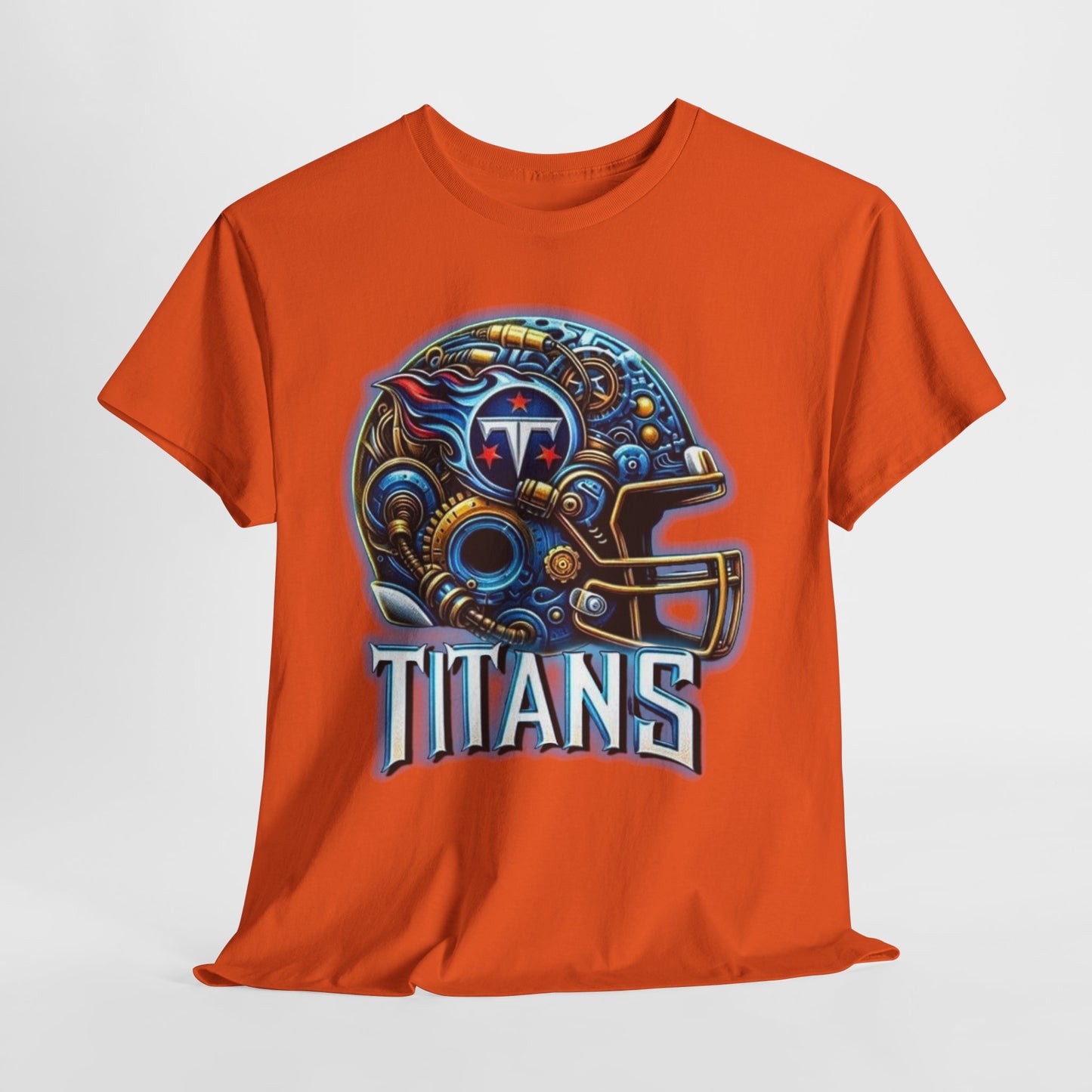 Sports Titans Football Helmet #2 Unisex Heavy Cotton Tee