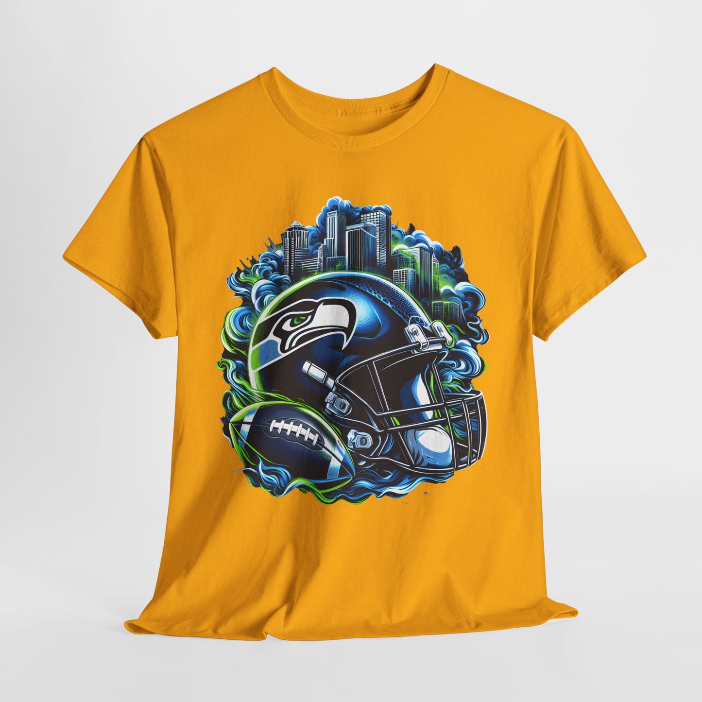 Sports Seahawks Football Helmet #1 Unisex Heavy Cotton Tee