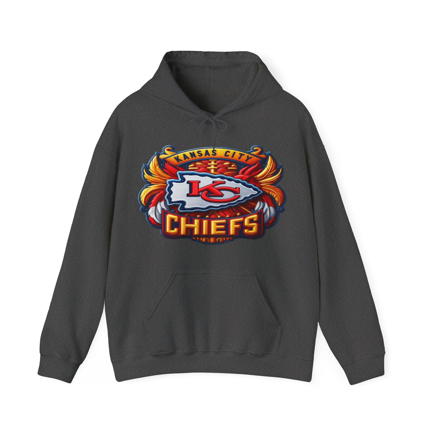 Sports Chiefs Football Logo #1 Unisex Heavy Sweatshirt Hoodie