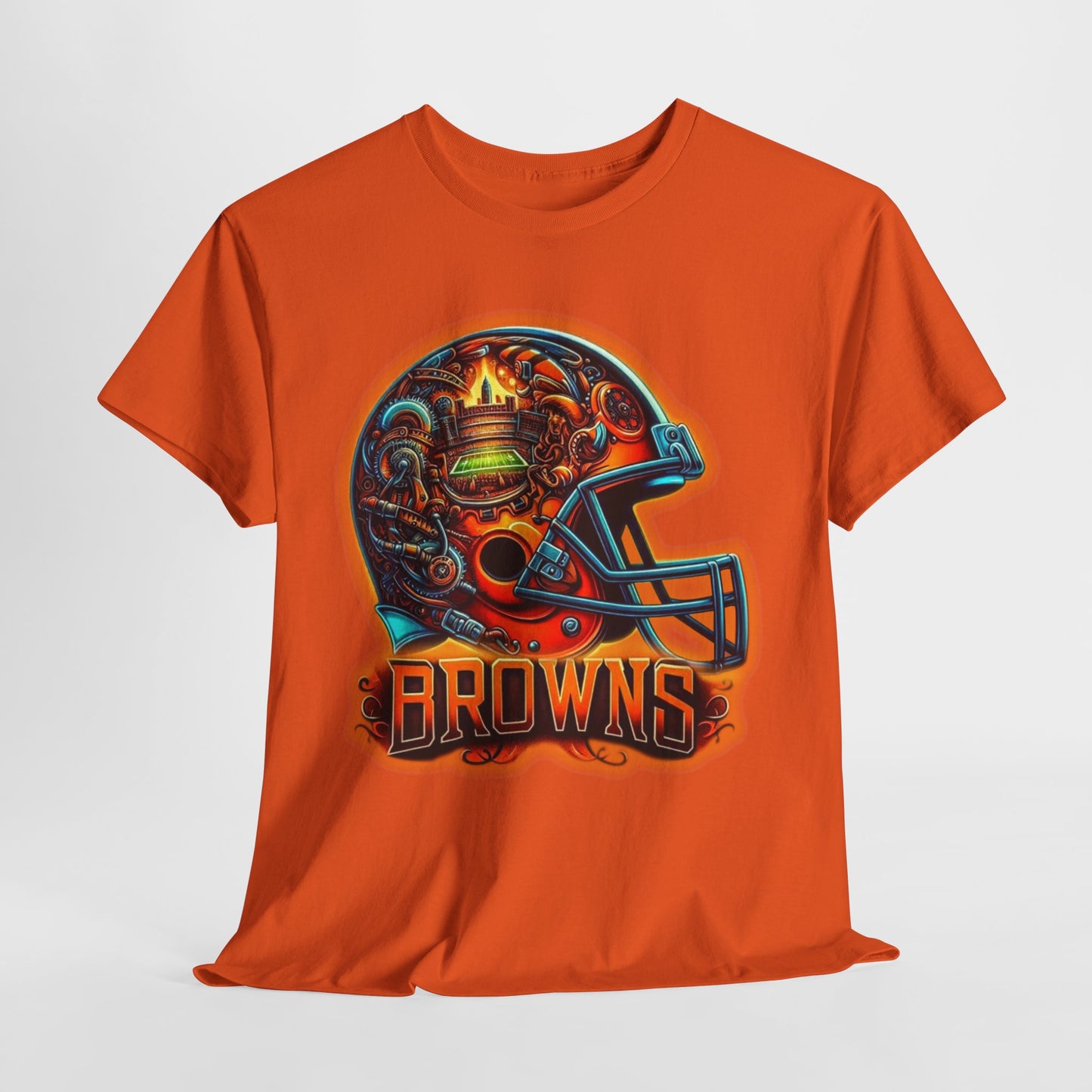 Sports Browns Football Helmet #2 Unisex Heavy Cotton Tee
