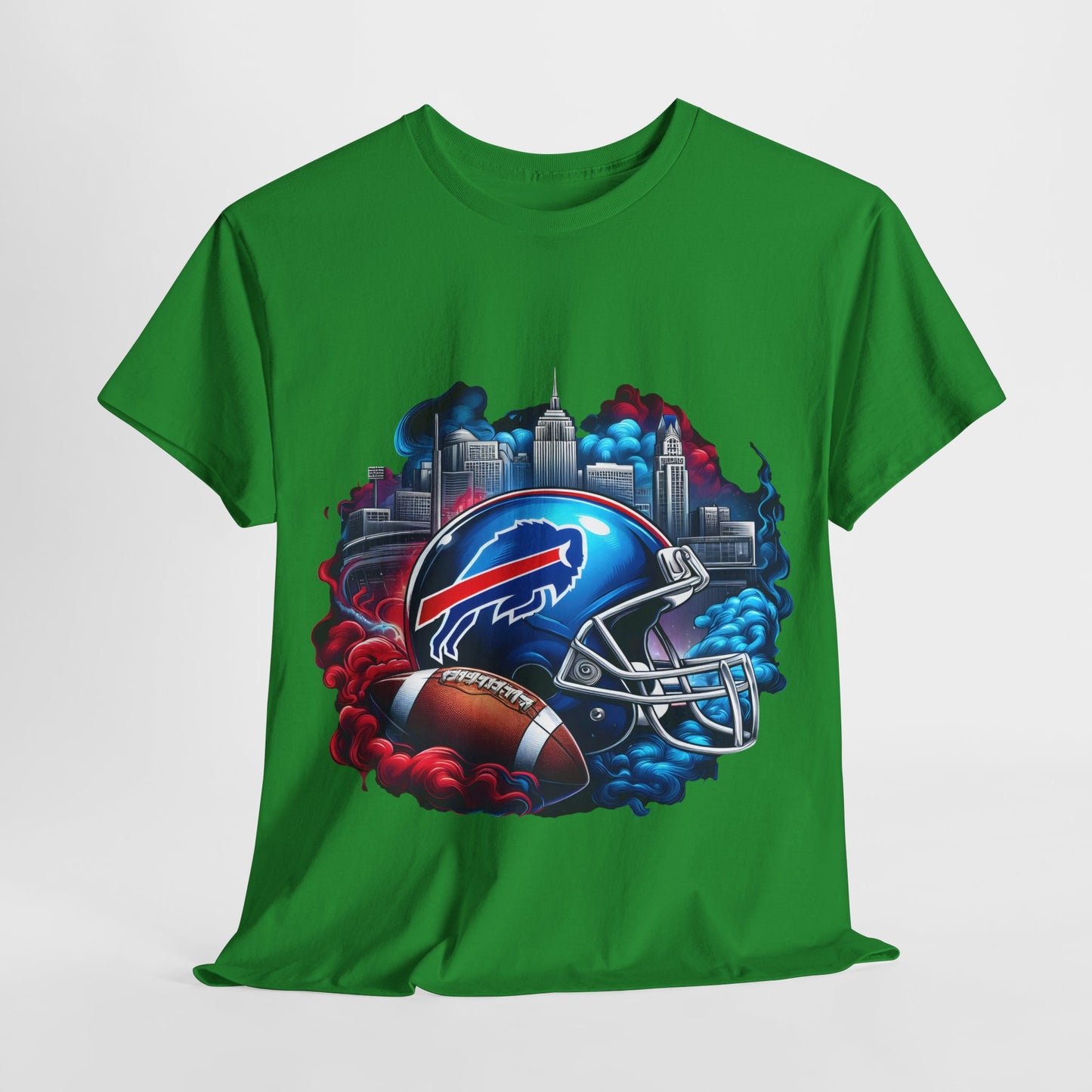 Sports Bills Football Helmet #19 Unisex Heavy Cotton Tee