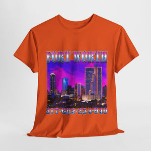 Fort Worth area code Unisex Heavy Cotton Tee