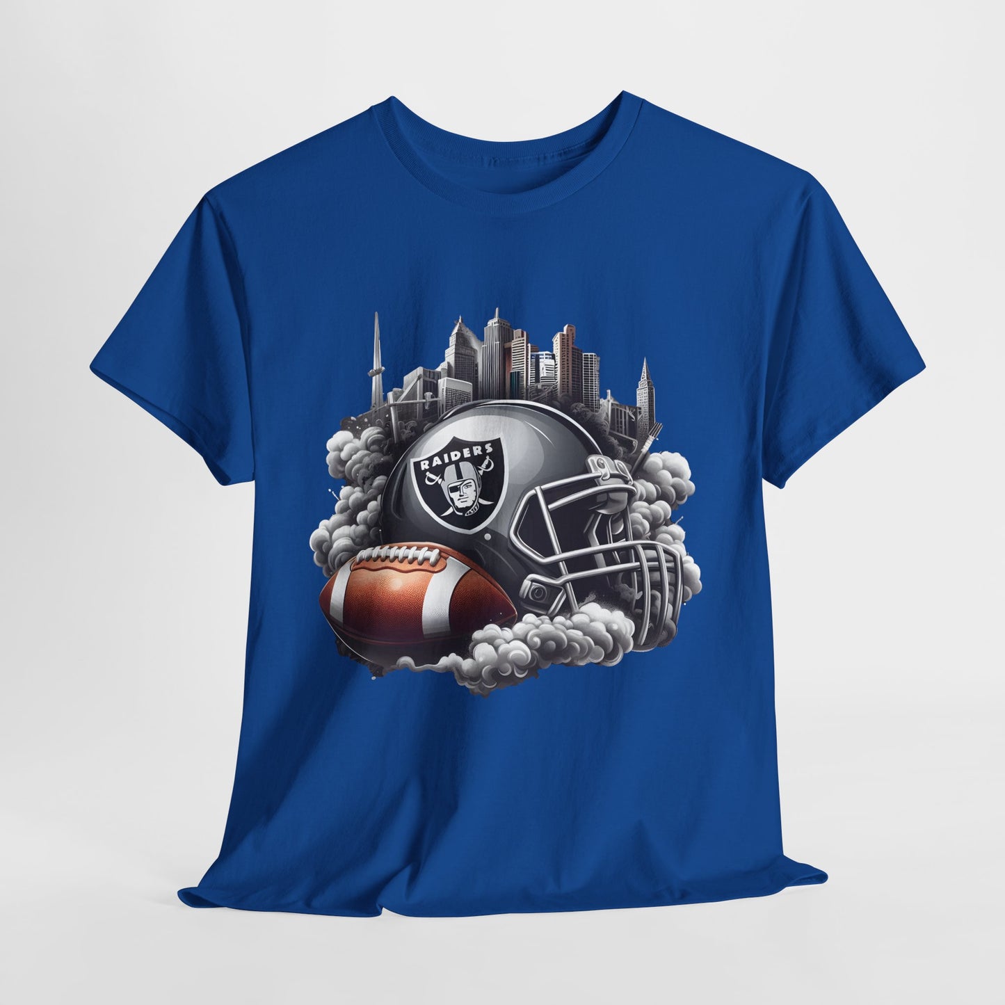 Sports Raiders Football Helmet #1 Unisex Heavy Cotton Tee
