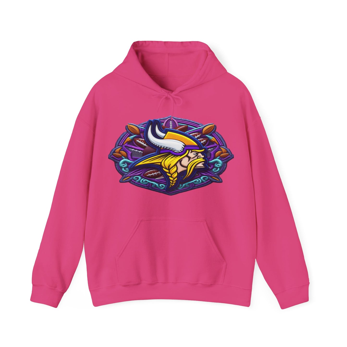 Sports Vikings Football Logo #1 Unisex Heavy Sweatshirt Hoodie