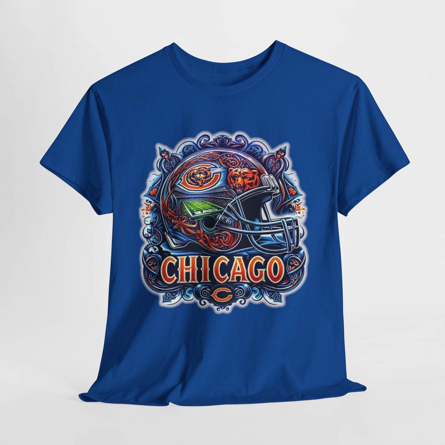 Sports Bears Football Helmet #2 Unisex Heavy Cotton Tee