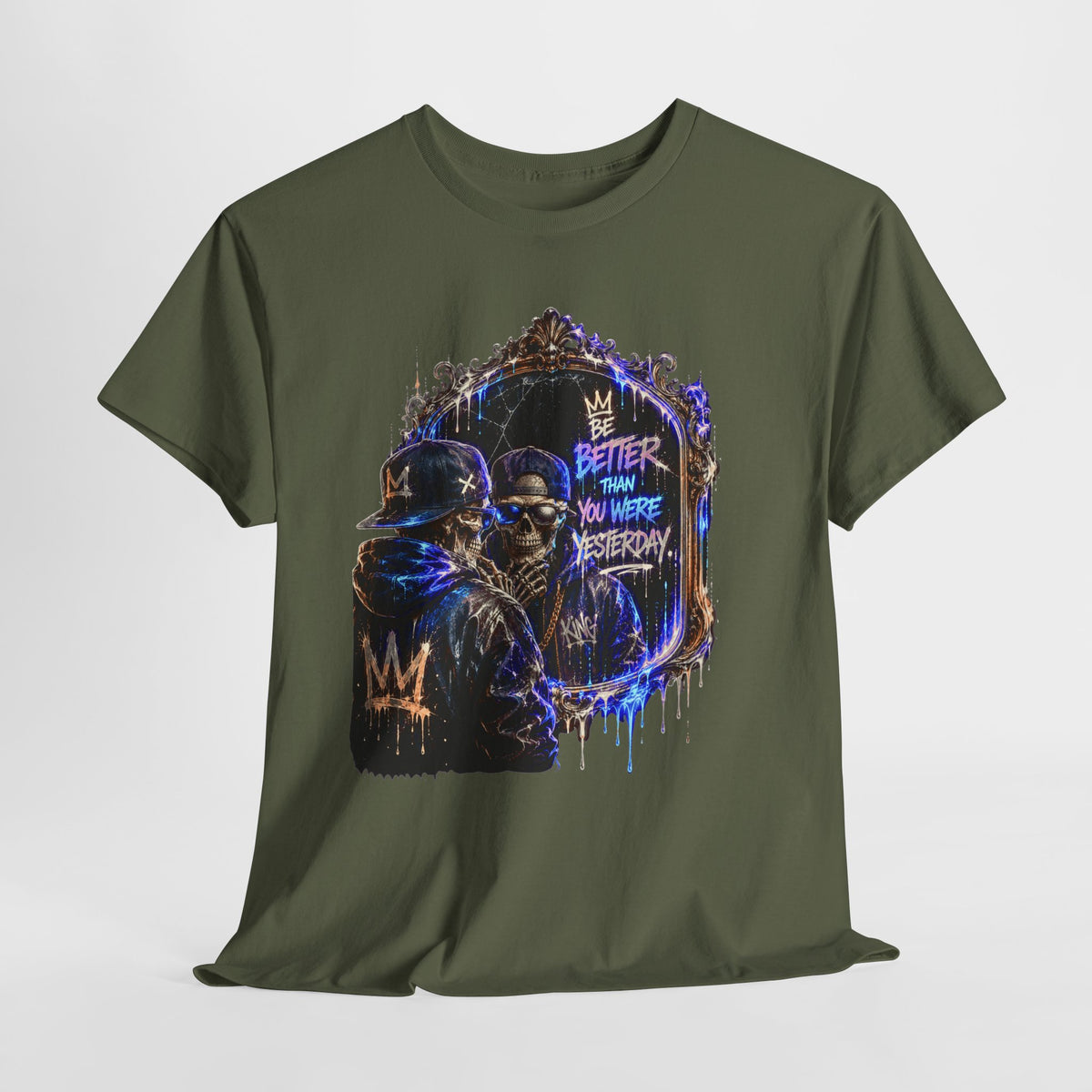 Mirror Skelton Man #1 Unisex Heavy Cotton Tee