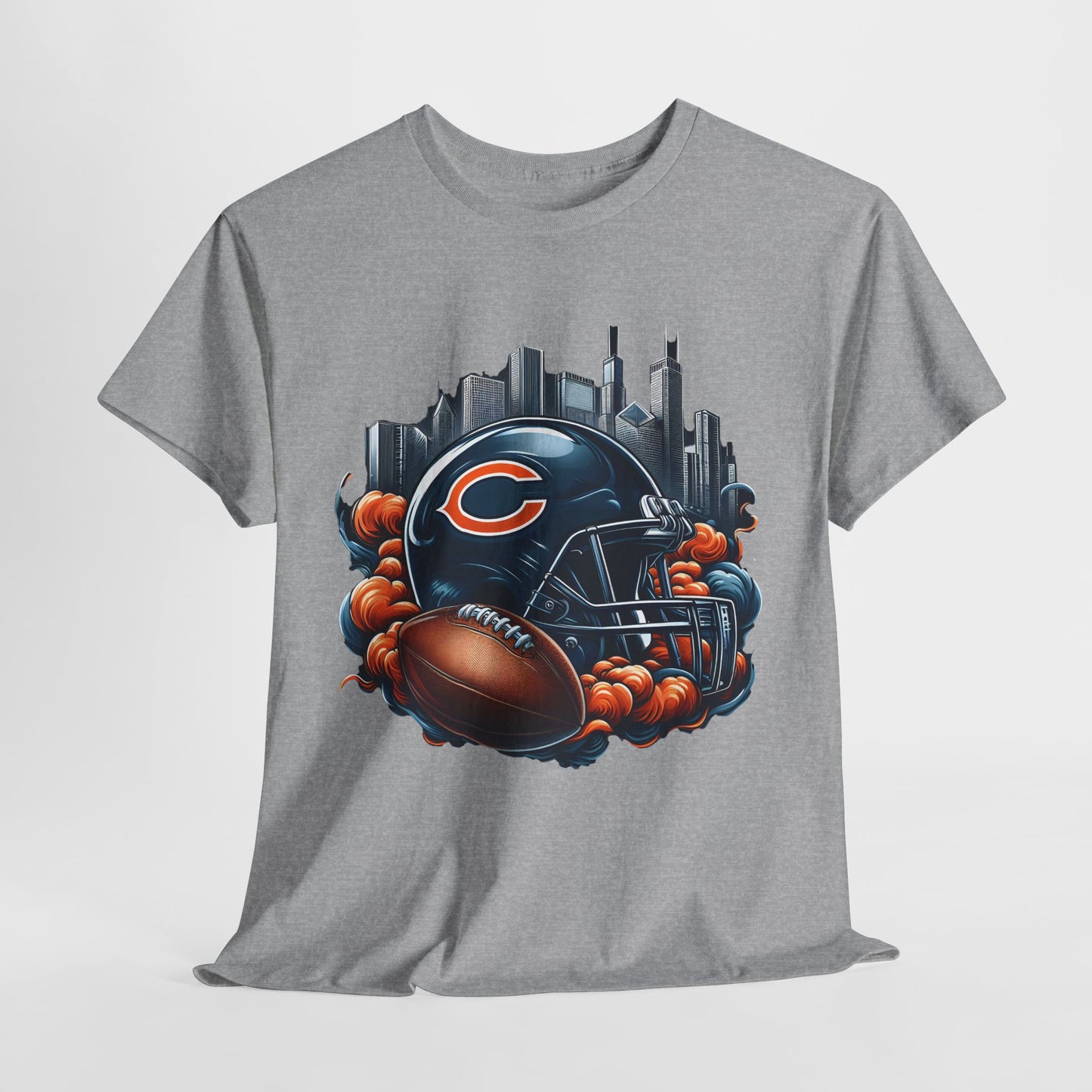 Sports Bears Football Helmet #1 Unisex Heavy Cotton Tee