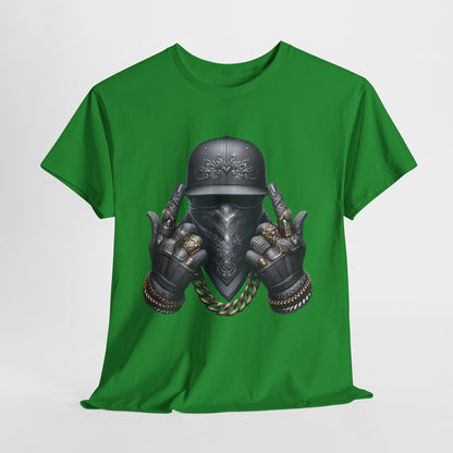 Silver Face Gangster Bling #6 Unisex Heavy Cotton Tee - 312tshirts 2