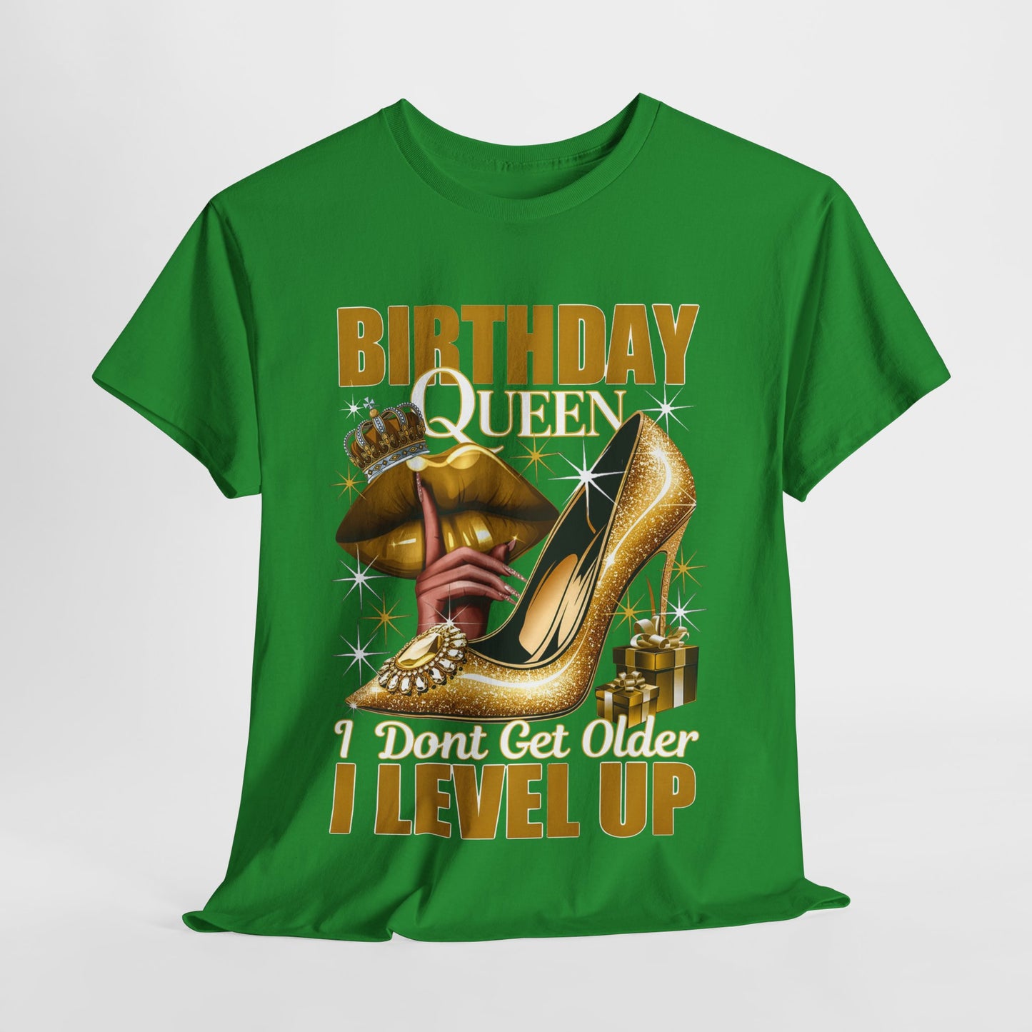 Birthday Queen Lips & Shoe #4 Heavy Cotton Tee