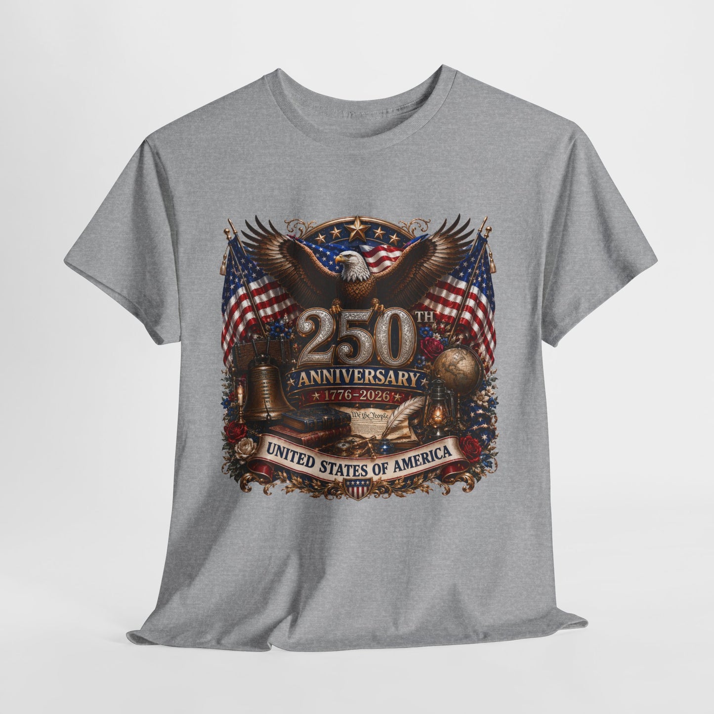 250 Years America #19 Unisex Heavy Cotton Tee - 312tshirts 2
