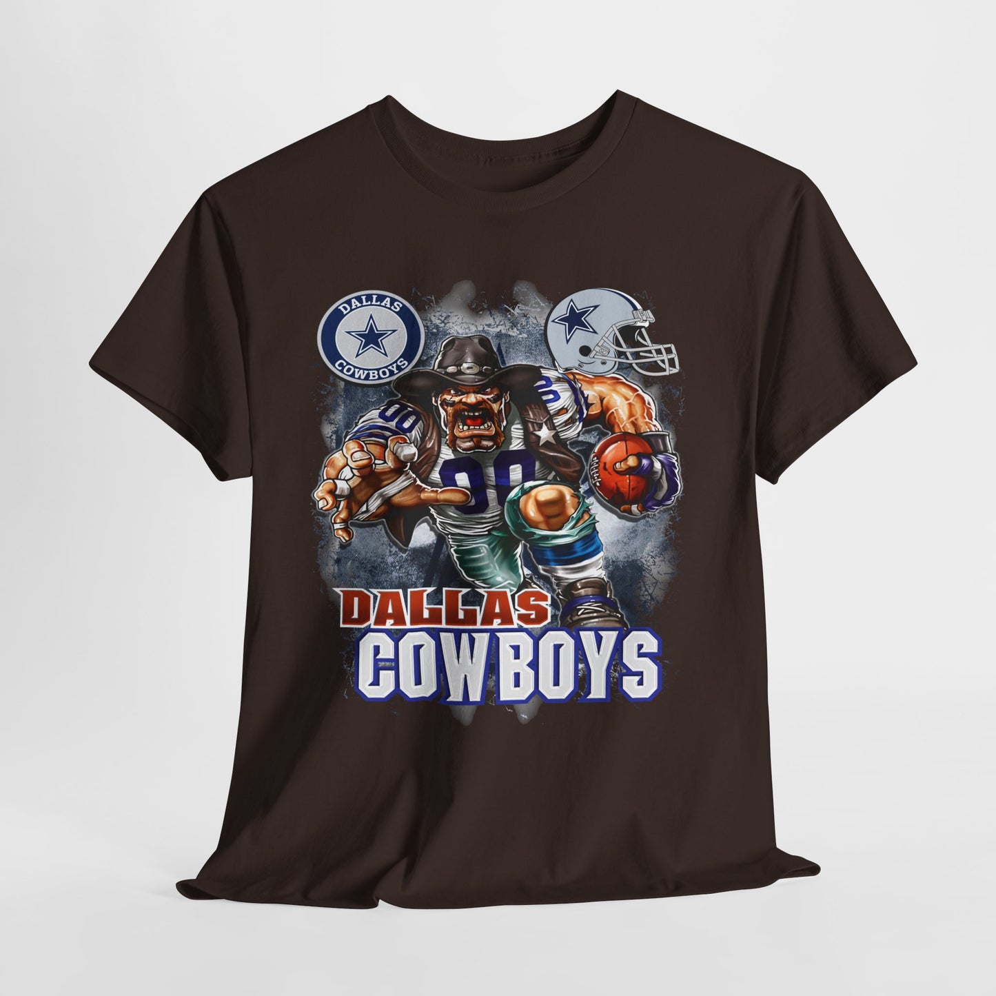 Sports Mascot Dallas Cowboys Unisex Heavy Cotton Tee