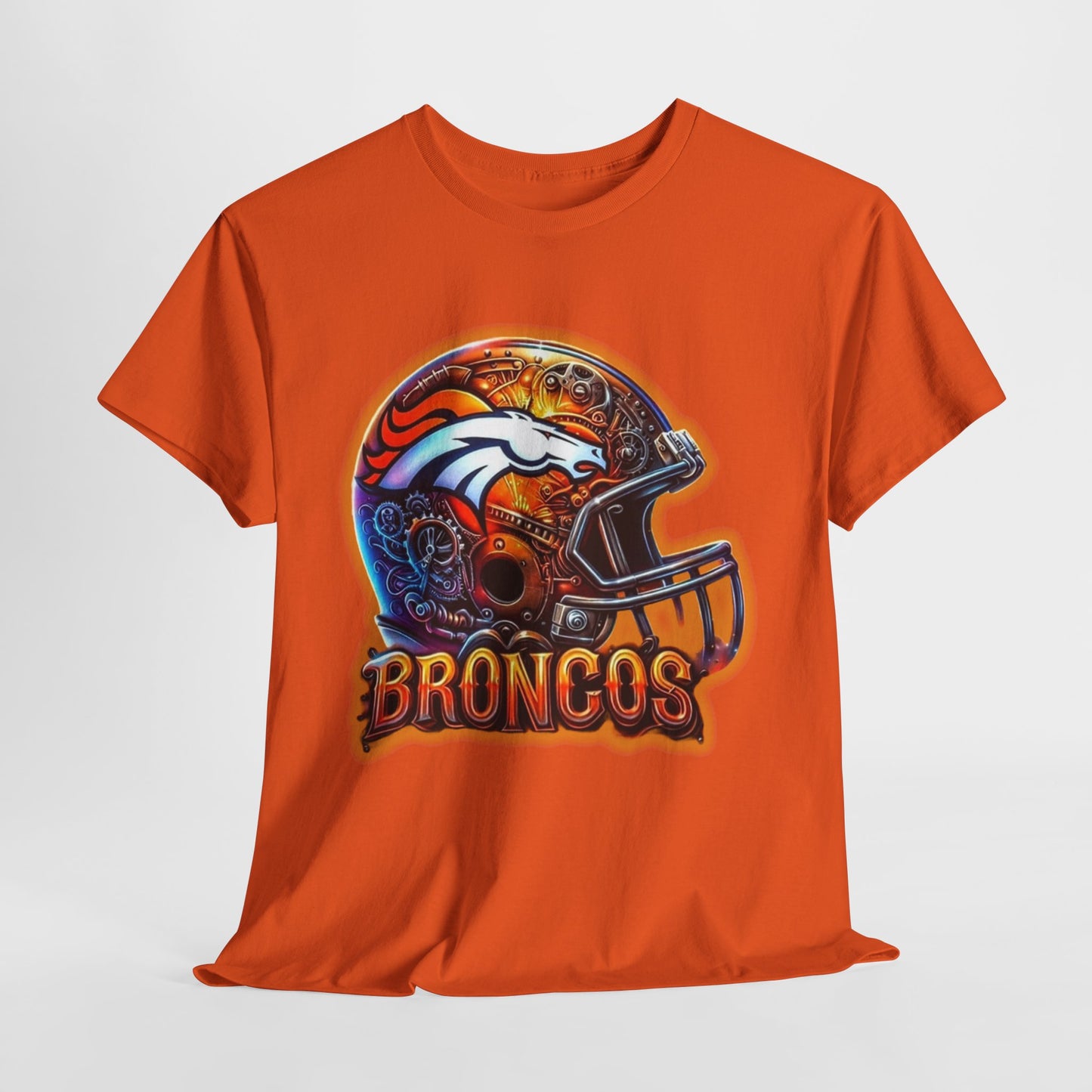 Sports Broncos Football Helmet #2 Unisex Heavy Cotton Tee