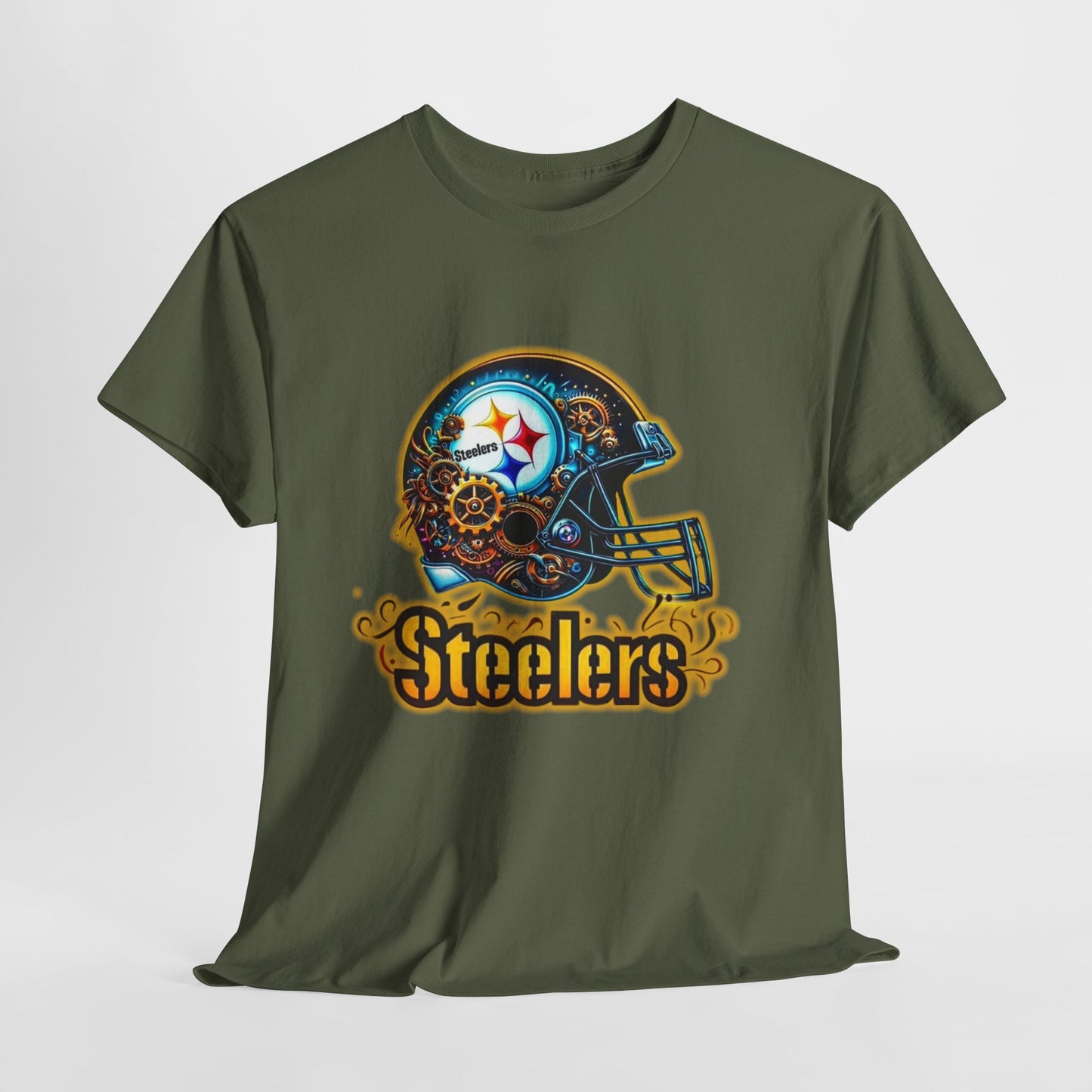 Sports Steelers Football Helmet #2 Unisex Heavy Cotton Tee