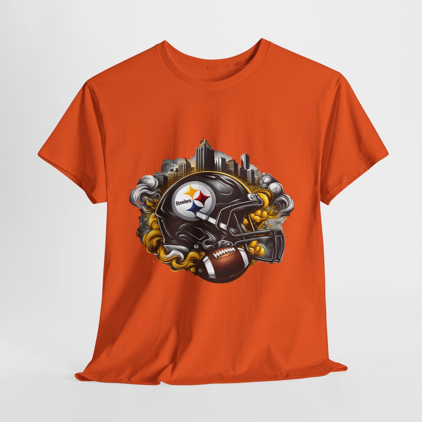 Sports Steelers Football Helmet #1 Unisex Heavy Cotton Tee