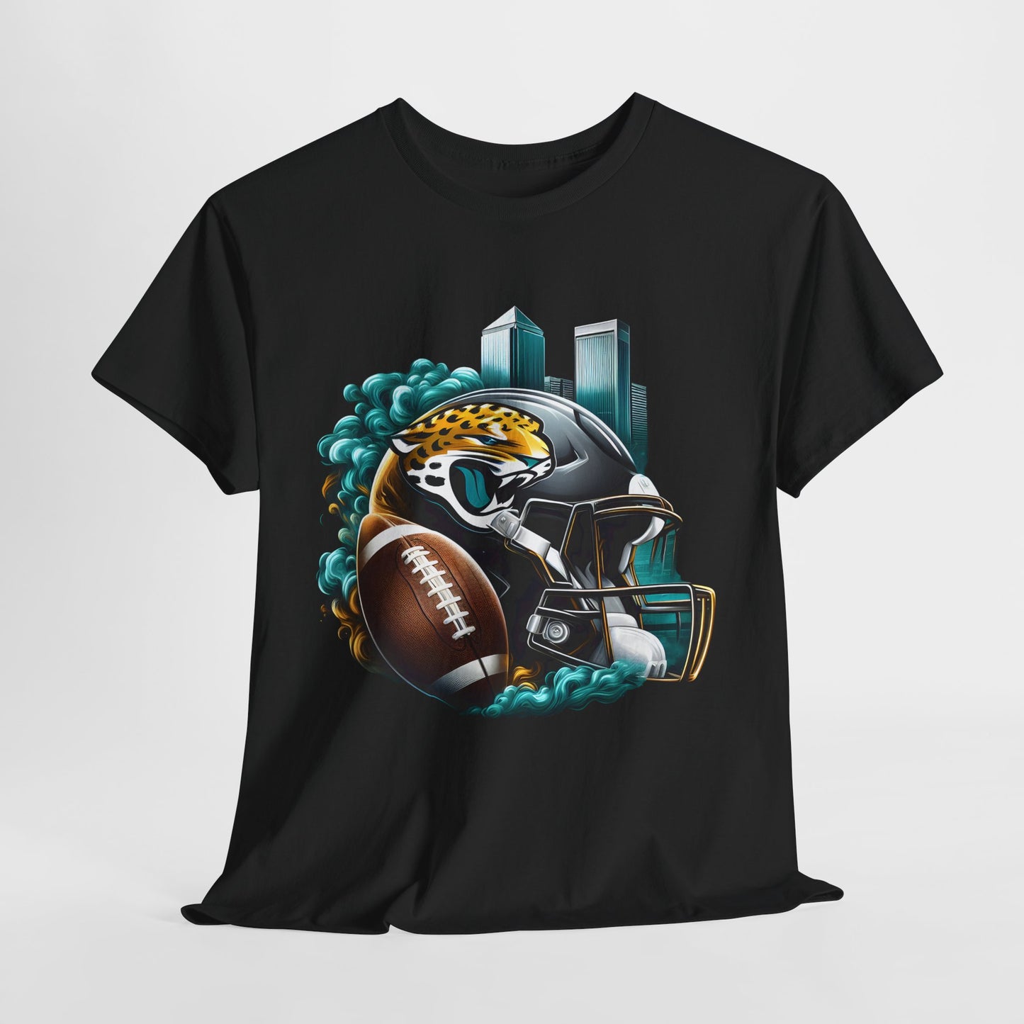 Sports Jaguars Football Helmet #1 Unisex Heavy Cotton Tee