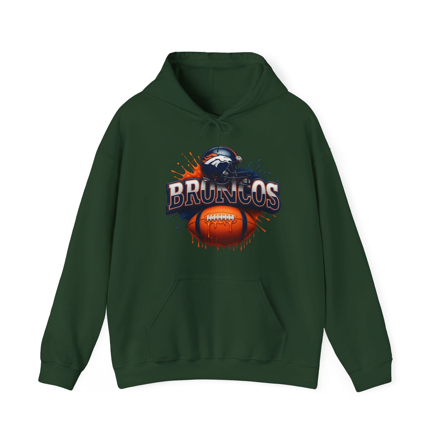 Sports Broncos Football Logo #2 Unisex Heavy Sweatshirt Hoodie