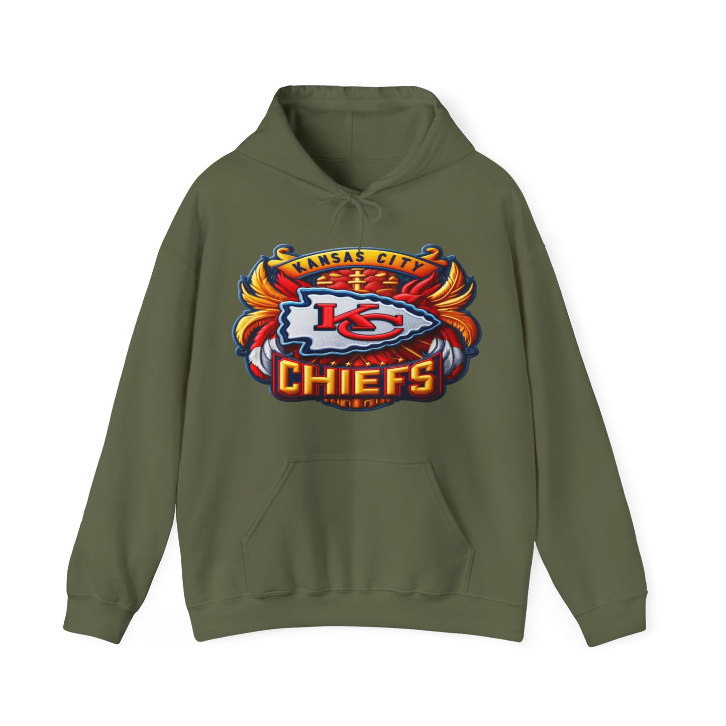 Sports Chiefs Football Logo #1 Unisex Heavy Sweatshirt Hoodie