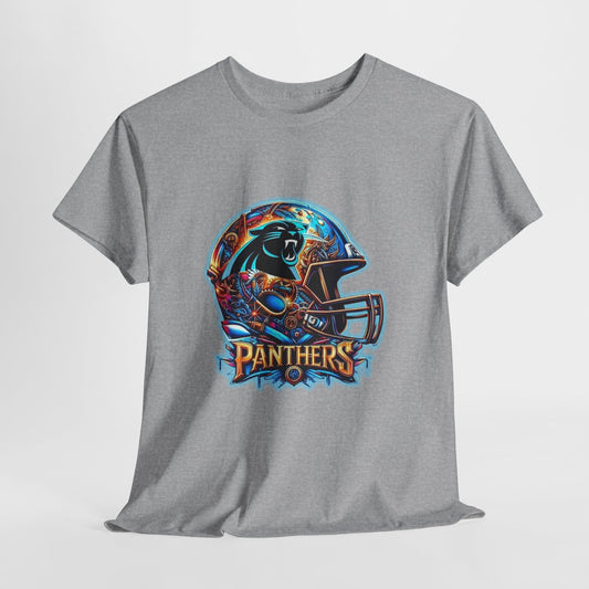 Sports Panthers Football Helmet #2 Unisex Heavy Cotton Tee