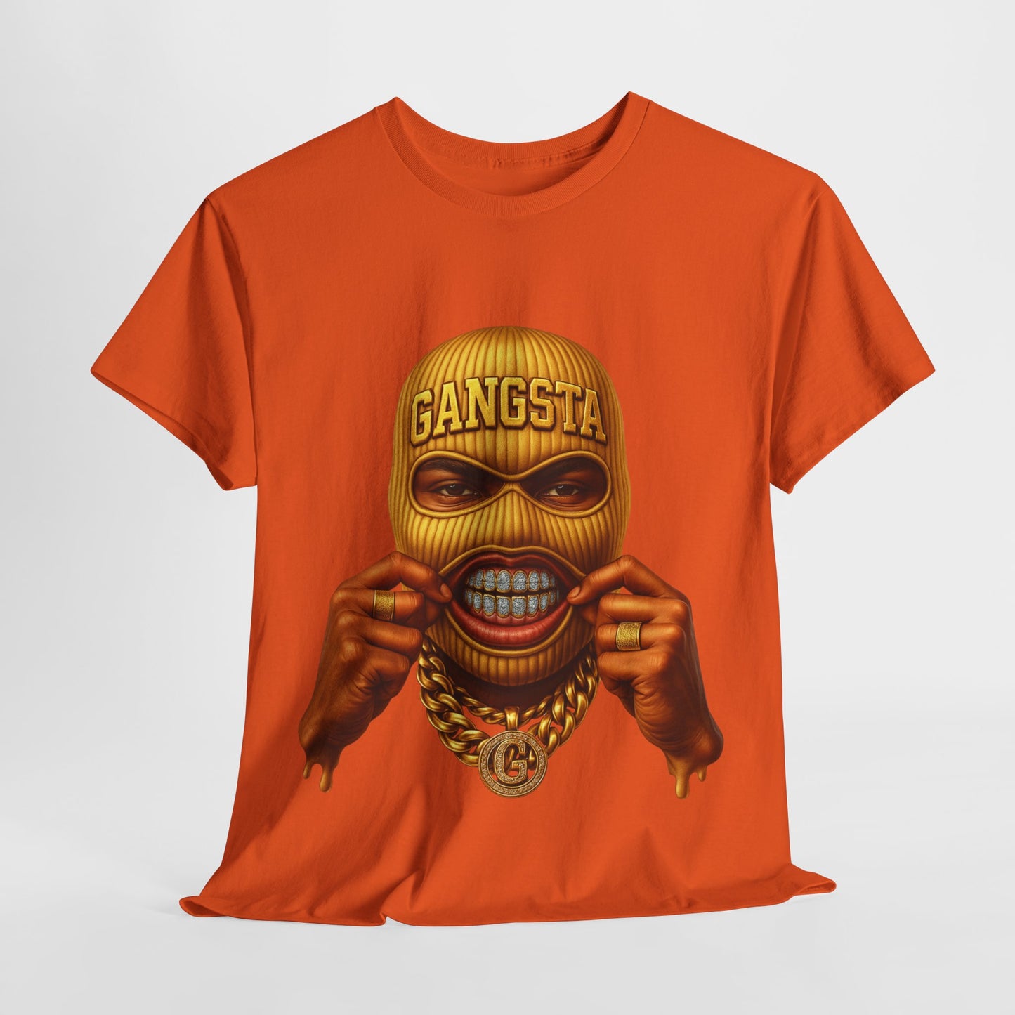 Yellow Ski Mask Unisex Heavy Cotton Tee