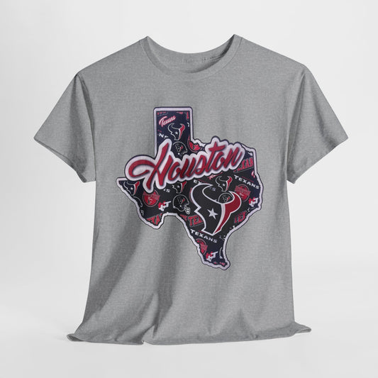 Sports Houston Texans State Logo #1 Unisex Heavy Cotton Tee - 312tshirts 2