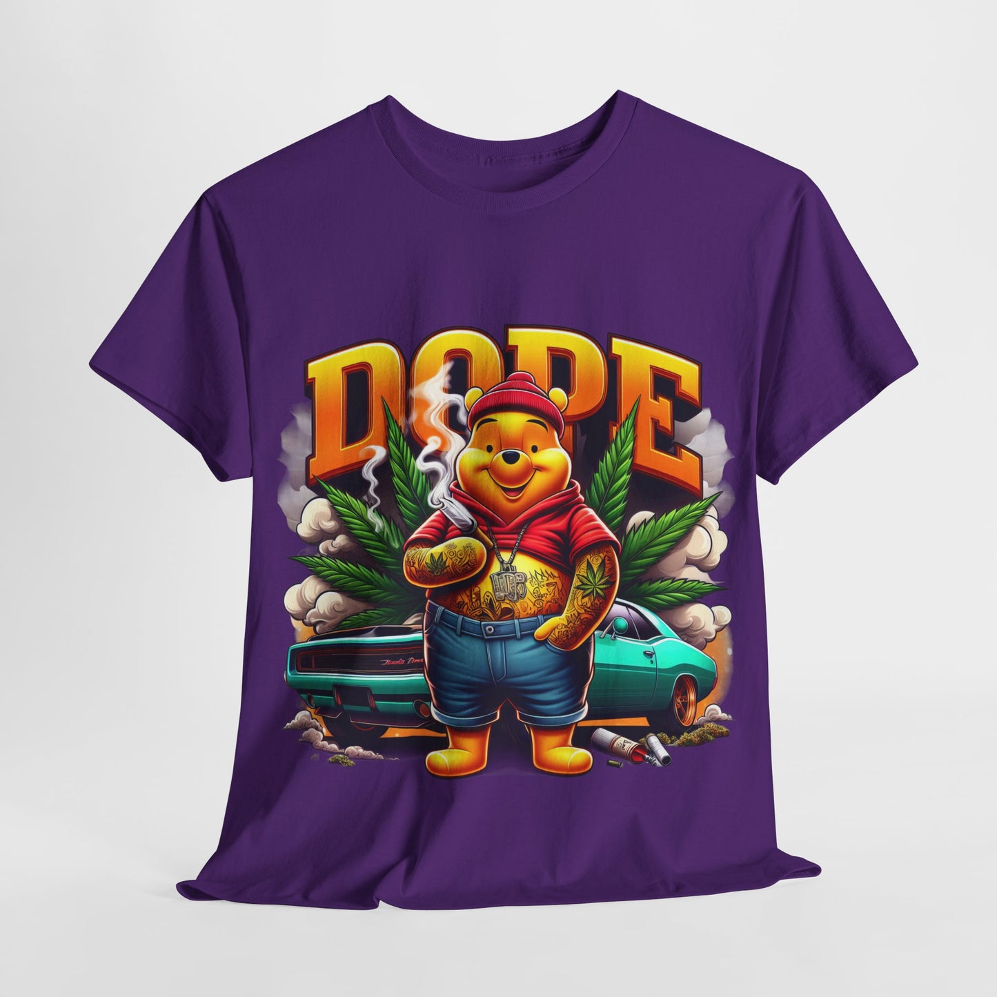 420 Dope Vibes Cool Bear #5 Unisex Heavy Cotton Tee